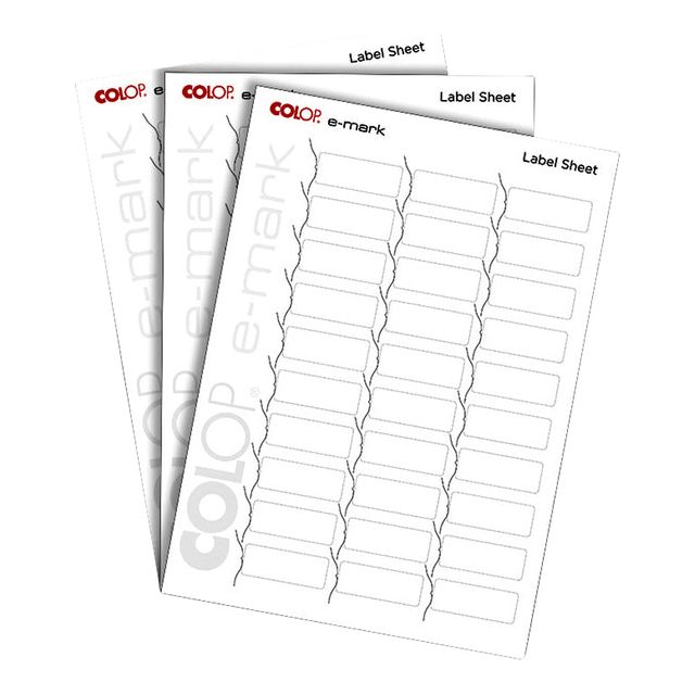 Colop - Tekststempel E-Mark labels