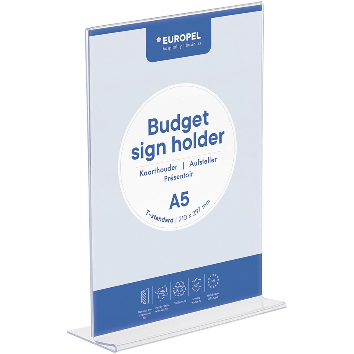 Europel -  pel folderhouder , met T-voet, ft A5