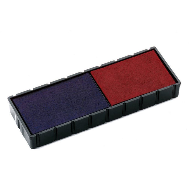 Colop - Tampone per inchiostro E/12/2 blu e rosso