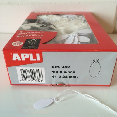 Klika - Hanging label with cord 11x24 mm 382-1000 pcs