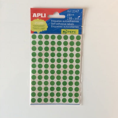Klika -  mapje permanent 8mm rond groen 288x