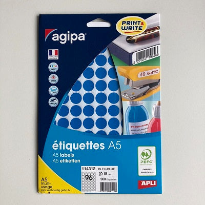 Klika - Dauermappe 15mm rund blau 960