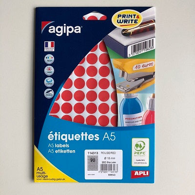 Klika - dossier permanent 15mm rond rouge 960