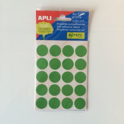 Klika -  mapje permanent 19mm rond groen 100