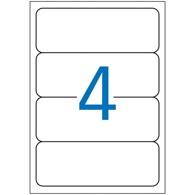 Klika - laser A4 labels 190x61mm per 100