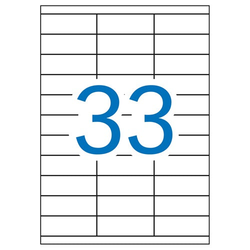 Klika - etichette laser A4 70x25,4mm 3300x