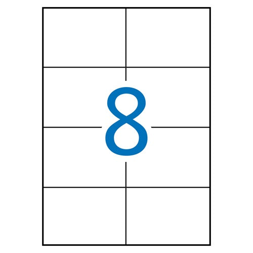 Klika -  laser A4 etiketten 105x74 mm 800