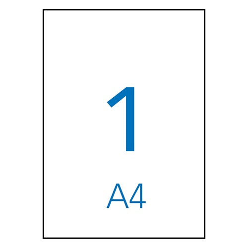 Klika -  laser A4 etiketten 210x297mm 100