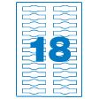 Klika - laser A4 crema 70x20mm 20 fogli 8 pezzi