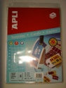 Klika - Etiquetas 99x210mm blancas 200grs 10 hojas de 3 piezas 20 piezas