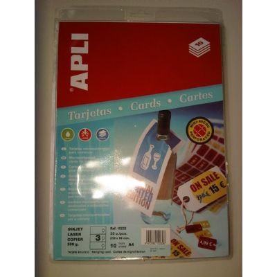 Klika - Etichette 99x210mm bianco 200gr 10 fogli da 3 pezzi 20 pezzi