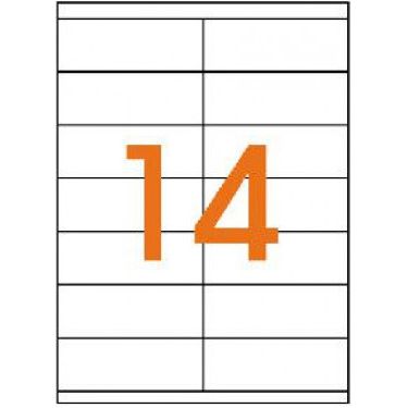 Klika - etichetta per scaffale in cartone inkjet 40x105mm