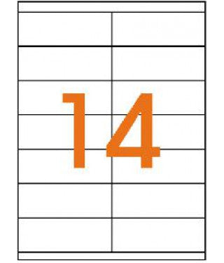 Klika - etichetta per scaffale in cartone inkjet 40x105mm