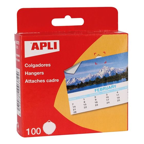 Klika - Ganci per calendari gommati 100 pezzi 7 pezzi