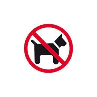 Klika - Pictogram Verboden voor honden60 stuks