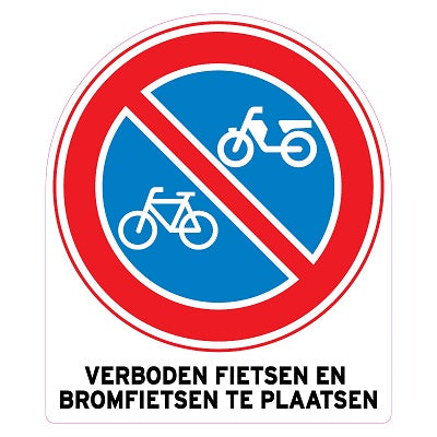 Klika - Pictogram Verboden fietsen te plaatsen30 stuks