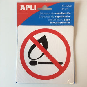 Klika -  Pictogram Verboden voor open vuur