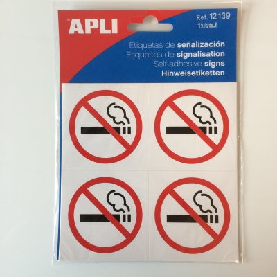Klika -  Pictogram Roken verboden, 4 stuks klein