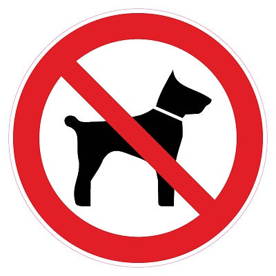 Klika - Pictogram Verboden voor honden30 stuks