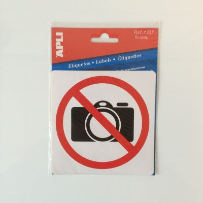 Klika - Pictogram Verboden voor gebruik camera60 stuks