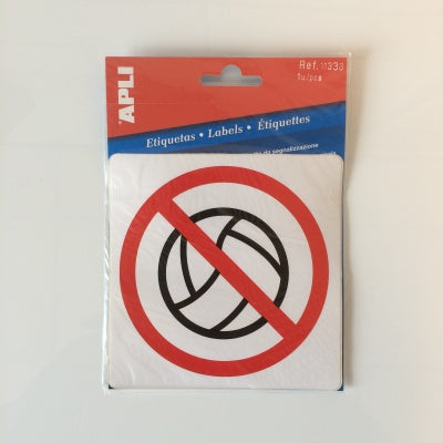 Klika - Pictogram Forbidden to play with ball