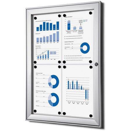 Zonder merk -  Vitrine voor binnen en buiten, ft 4 x A4 (670 x 500 mm)