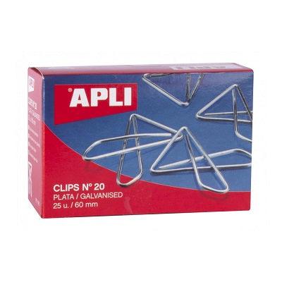 Apli - Paper clips vlinder 60mm doosje 25 stuks