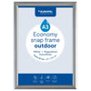 Europel – Pel-Klickrahmen Economy, wasserfest, Rahmen 25 mm, ft A3, silber
