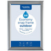 Europel -  pel clicklijst Economy, waterdicht, 25 mm, ft A4, zilver