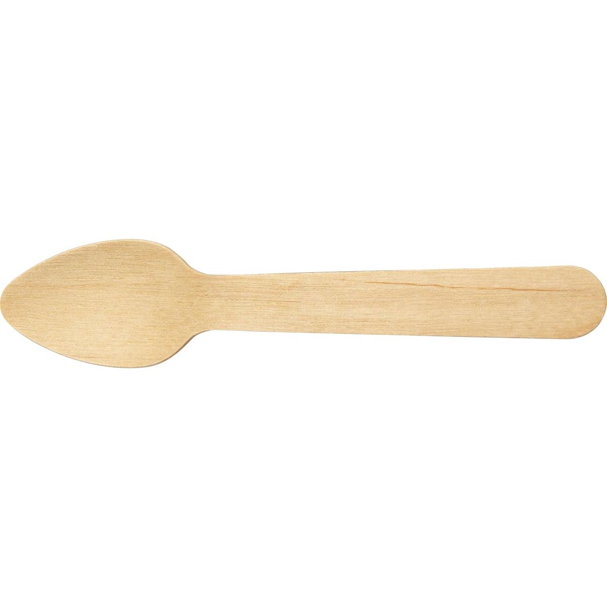 Conpax - Cuchara de café de madera, 11 cm, paquete de 250 piezas