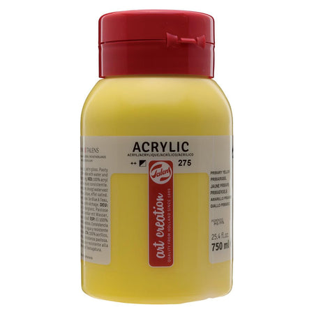 Talens Art Creation – Art Creation Acrylfarbe, Flasche mit 750 ml, Primärgelb