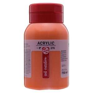 Talens Art Creation - Pintura acrílica Art Creation botella de 750 ml, naranja azo