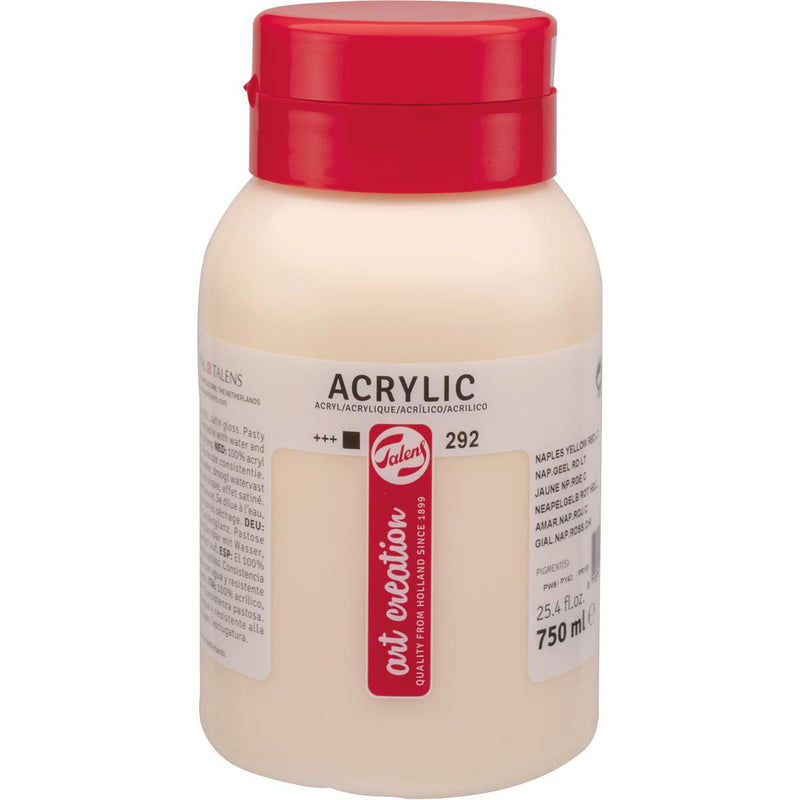 Talens -  Art Creation acrylverf flacon van 750 ml, napelsgeel rood licht