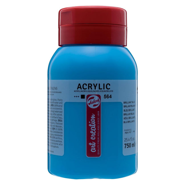 Talens Art Creation - Art Creation acrylic paint bottle of 750 ml, brilliant blue