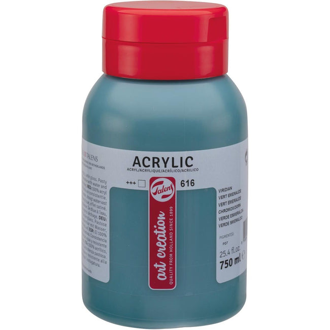 Talens - Art Creation acrylic paint bottle of 750 ml, green