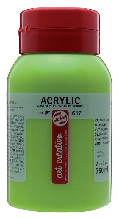 Talens Art Creation - Peinture acrylique Art Creation flacon de 750 ml, jaune-vert