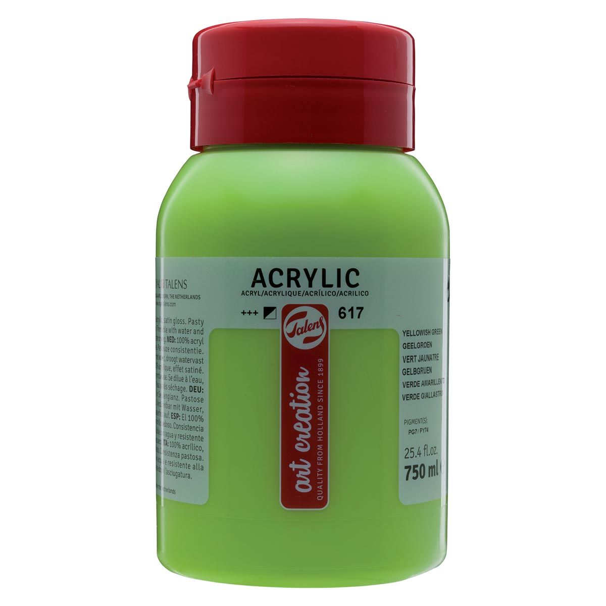 Talens Art Creation -  Art Creation acrylverf flacon van 750 ml, geelgroen