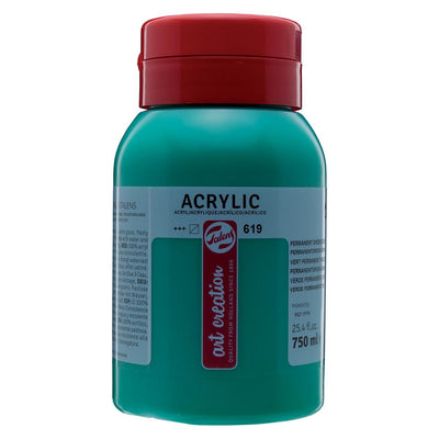 Talens Art Creation -  Art Creation acrylverf flacon van 750 ml, donker permanentgroen
