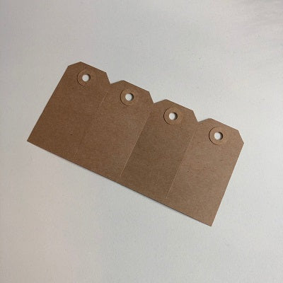 Klika - Eco-brown labels 40x80 mm / nr. 2 1000st - 7 stuks