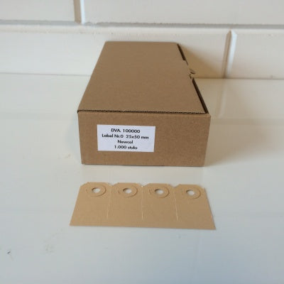 Klika - Etiquetas manilla 25x50 mm no. 0 1000 piezas
