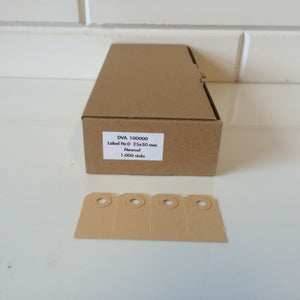 Klika - Etiquettes manille 25x50 mm no. 0 1000 pièces 8 pièces