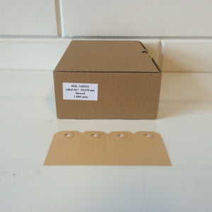 Klika -  Manilla labels 35x70 mm nr. 1 1000 stuks
