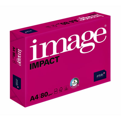 Image -  Kopieerpapier  impact a4 80gr wit | 5 stuks