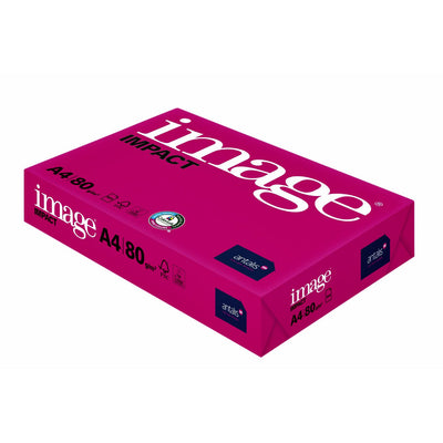 Image -  Kopieerpapier  impact a4 80gr wit | 5 stuks