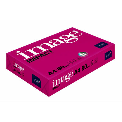 Image -  Kopieerpapier  impact a4 80gr wit | 5 stuks
