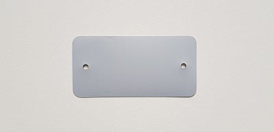 Klika - Etiquettes PVC 54x108 mm gris 2 trous 1000