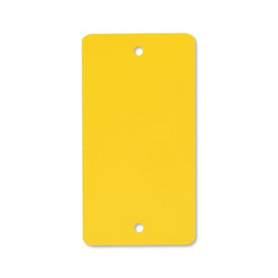 Klika -  PVC labels 54x108 mm geel 2 gaten 1000st