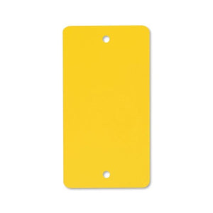 Klika -  PVC labels 54x108 mm geel 2 gaten 1000st