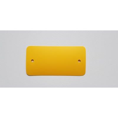 Klika - Étiquettes PVC 54x108 mm jaune 2 trous 1000st