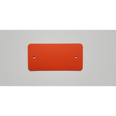 Klika - PVC -Labels 54x108 mm Orange 2 Löcher 1000